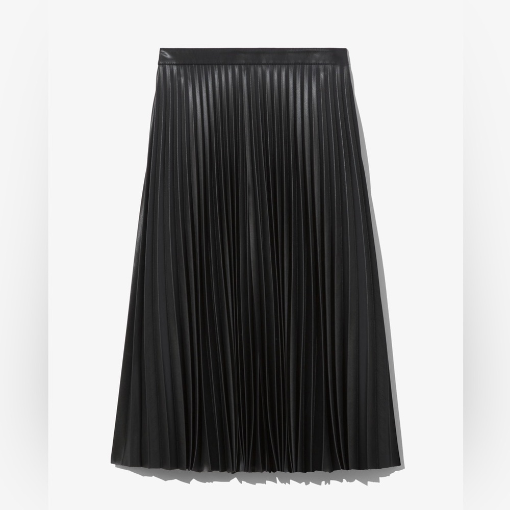 Proenza Schouler White Label Daphne Black A-Line Pleated Skirt size 12